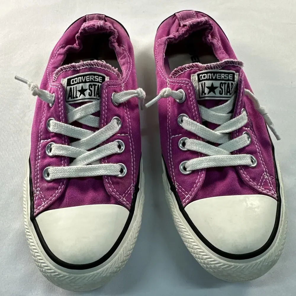 Converse Chuck Taylor Slip-On Sneakers Magenta Pink Canvas Women’s Size 9